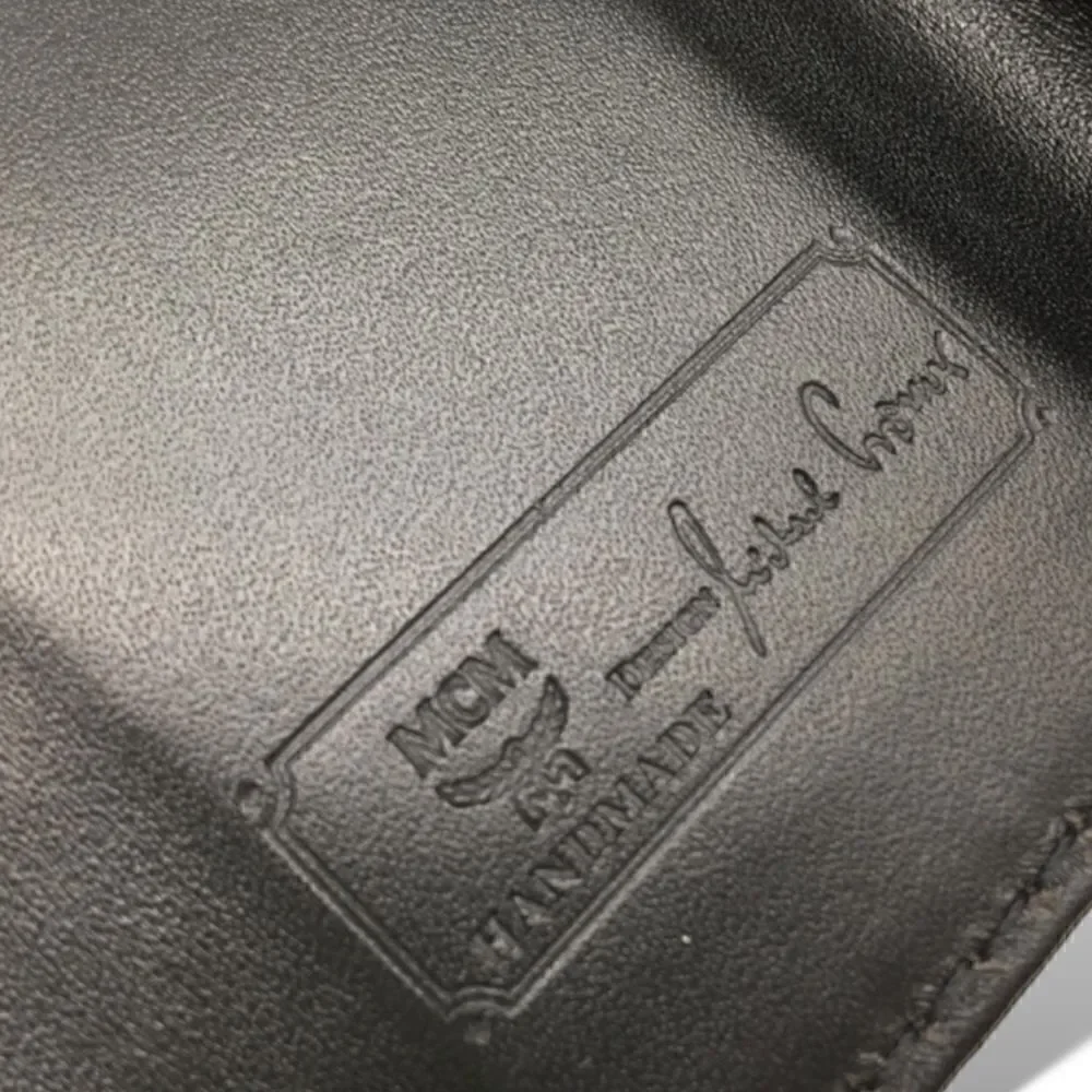 MCM Black Leather Key-holder